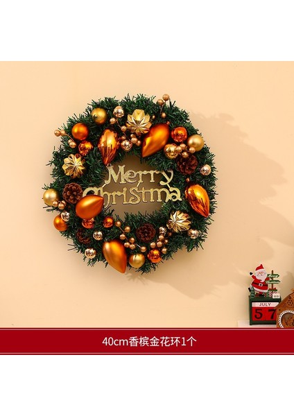 Yılbaşı Süsleri Çelenkler Rattan Kapı Askıları Yılbaşı Ağacı Askıları (Yurt Dışından)