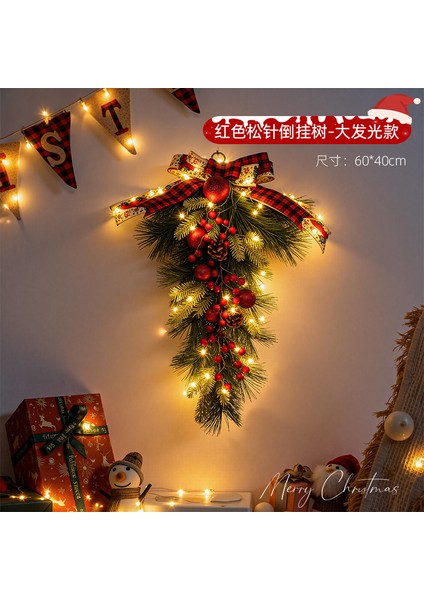 Yılbaşı Süsleri Çelenkler Rattan Kapı Askıları Yılbaşı Ağacı Askıları (Yurt Dışından)