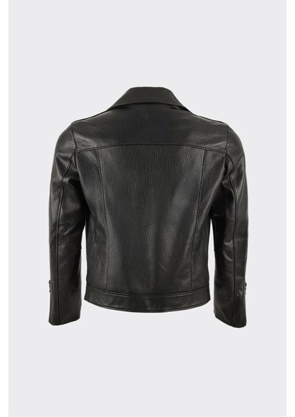 Siyah Deri Erkek Ceket modelleri