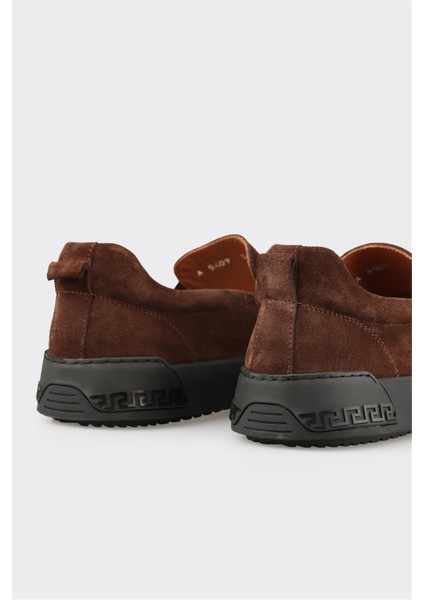 Kahve Deri Erkek Günlük Ayakkabı indirimleri