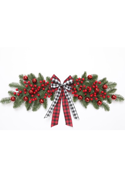 Yılbaşı Süsleri Çelenkler Rattan Kapı Askıları Yılbaşı Ağacı Askıları (Yurt Dışından)