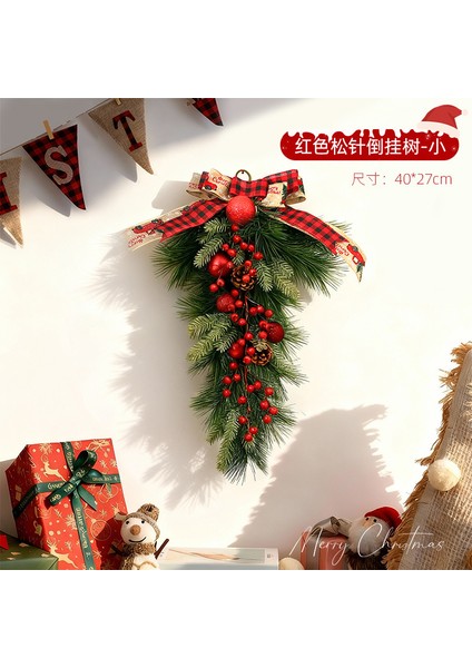 Yılbaşı Süsleri Çelenkler Rattan Kapı Askıları Yılbaşı Ağacı Askıları (Yurt Dışından)