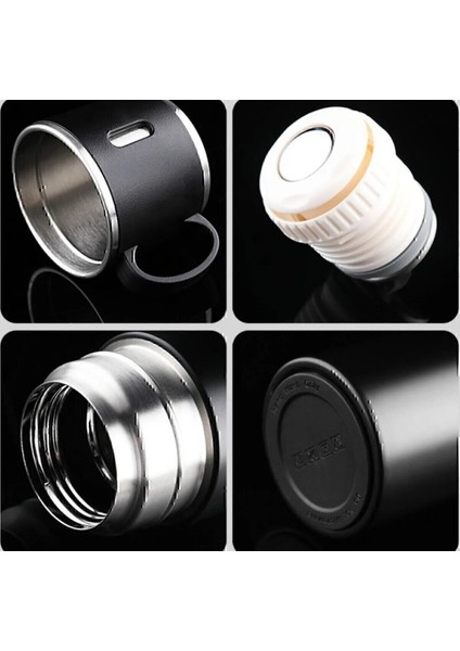 Paslanmaz Çelik Termos 4 Renk Seçeneği 3 Bardaklı Termos Seti Vakumlu Termos Set Çanta Hediyeli 350- fiyatları