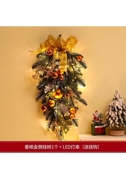 Yılbaşı Süsleri Çelenkler Rattan Kapı Askıları Yılbaşı Ağacı Askıları (Yurt Dışından)