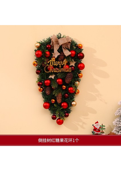 Yılbaşı Süsleri Çelenkler Rattan Kapı Askıları Yılbaşı Ağacı Askıları (Yurt Dışından)