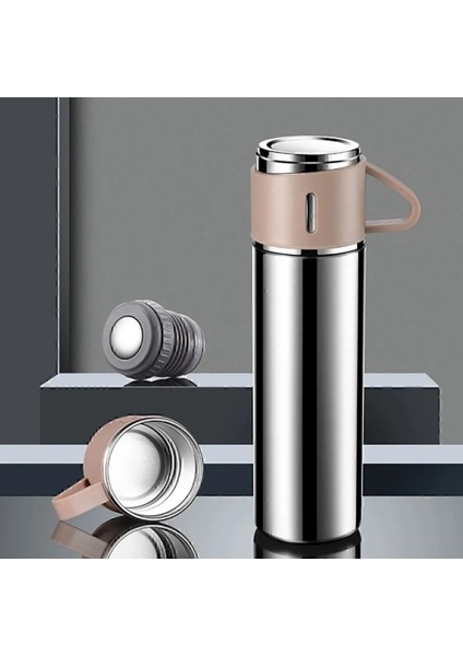 Termos Seti 500ML 3 Bardaklı A+ Kalite Paslanmaz Çelik Kahve Çay Termosu Hediye Çantalı modelleri