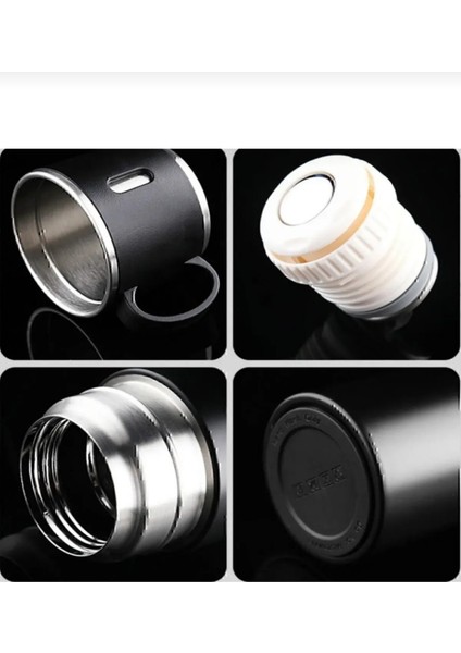 Termos Seti 500ML 3 Bardaklı A+ Kalite Paslanmaz Çelik Kahve Çay Termosu Hediye Çantalı