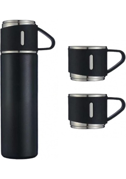 Kişiye Özel Isimli Paslanmaz Çelik Termos 3 Bardaklı Termos Seti Çanta Hediyeli 0,50 L Içecek Paslan fiyatları