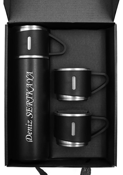 3 Bardaklı Termos >550 ml Paslanmaz Çelik Gümüş modelleri