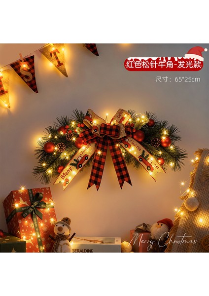 Yılbaşı Süsleri Çelenkler Rattan Kapı Askıları Yılbaşı Ağacı Askıları (Yurt Dışından)