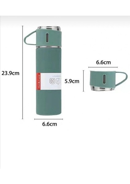 Kişiye Özel Paslanmaz Çelik Termos 3 Bardaklı Termos Seti Çanta Hediyeli 0,50 L Içecek Paslanmaz Çel fiyatları