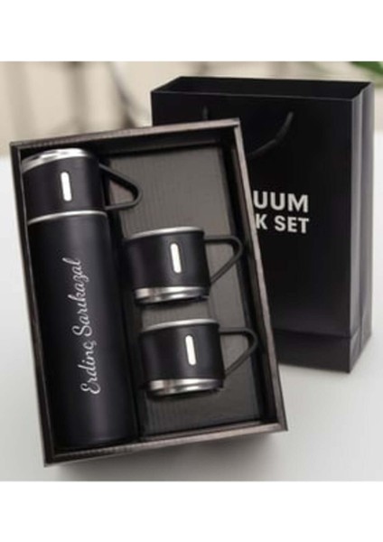 Özel Kutusunda 3 Bardaklı 500 ml Çelik Termos Belirtilmemiş #bebeklericin, #okulöncesicocuklar, #ilk