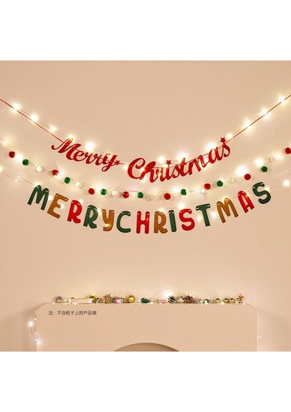 Noel Süsleri Kiraz Kuşu Düzenlemesi Giydirme Duvar Süsleri Duvar Noel Ağacı Bayrakları (Yurt Dışından)