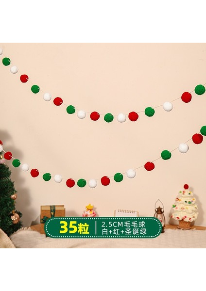 Yeni Noel Partisi Dekorasyon Kapı Asma Bunting Noel Askıları Atmosfer Dekorasyon Askıları (Yurt Dışından)