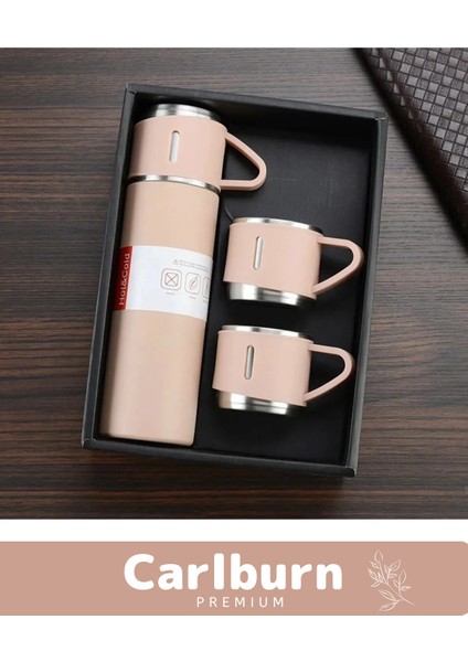 Özel Üretim Paslanmaz Çelik 3 Bardaklı Soğuk Sıcak Termos Vakumlu Termos Set Çanta Hediyeli 550 ml > fırsatları