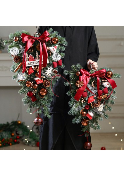 Noel Dekorasyonu Kapı Asma Düşen Kar Noel Dekorasyonu Rattan Süs Dekorasyon Asma (Yurt Dışından) fiyatları