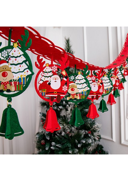 Yeni Noel Partisi Dekorasyon Kapı Asma Bunting Noel Askıları Atmosfer Dekorasyon Askıları (Yurt Dışından) fiyatları