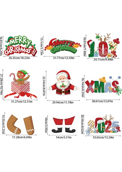 Yeni Noel Partisi Dekorasyon Kapı Asma Bunting Noel Askıları Atmosfer Dekorasyon Askıları (Yurt Dışından) fırsatları