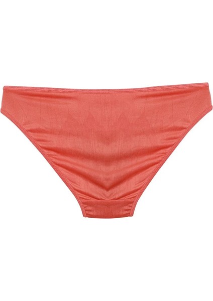 Kadın Mercan Rengi Dantel Detaylı 2'li Slip modelleri