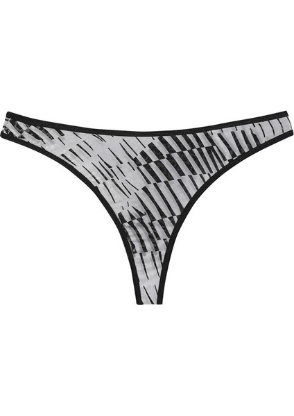 Kadın Siyah Beyaz Desenli 2'li Tanga Slip modelleri