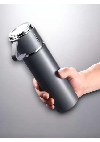 Sıcak Su Termosu 500ML 3 Bardaklı Çelik Set A+ Kalite Kahve Çay Termosu Hediye Çantalı indirimleri