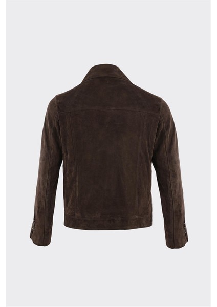 Kahve Deri Erkek Ceket modelleri