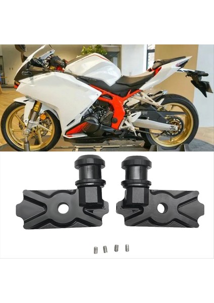 CBR250R 2011-2018 Motosiklet Arka Çatal Fiş Vidası Zincir Ayar Bloğu Aksesuarları Siyah (Yurt Dışından) fiyatları