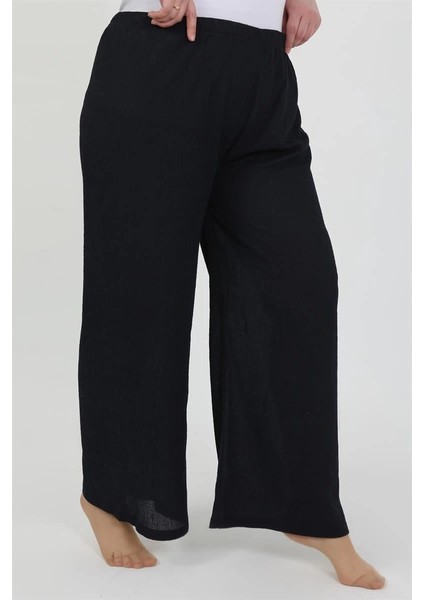 Kadın Büyük Beden Bürümcük Pantolon Lacivert fiyatları