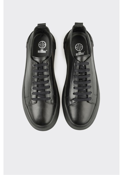 Siyah Deri Erkek Günlük Ayakkabı fırsatları