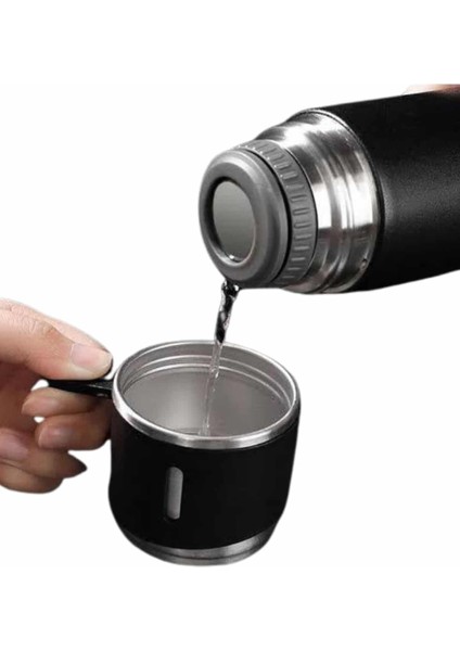 Çelik Termos 500ML 3 Bardaklı A+ Kalite Kahve Termosu Kamp Termosu Seti Hediye Çantalı modelleri