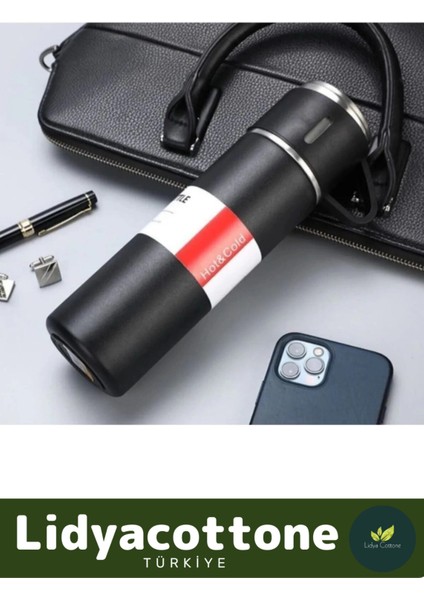 3 Bardaklı Soğuk Sıcak Termos Vakumlu Termos Set Çanta Hediyeli Paslanmaz Çelik 550 ml 500 ml Çelik fiyatları