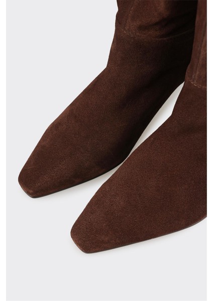 Kahve Deri Kadın Çizme fırsatları