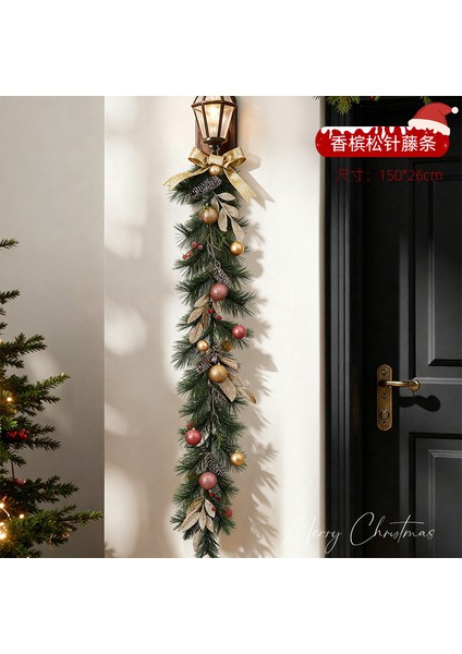 Yılbaşı Süsleri Çelenkler Rattan Kapı Askıları Sahne Askıları Kolyeler (Yurt Dışından)