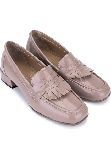 Kadın Hakiki Deri Vizon Rugan Loafer Ayakkabı 1161 7206 Bn Ayk SK25-26 Vızon Krsk Rgn fiyatları