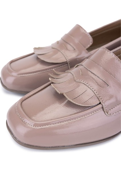 Kadın Hakiki Deri Vizon Rugan Loafer Ayakkabı 1161 7206 Bn Ayk SK25-26 Vızon Krsk Rgn modelleri