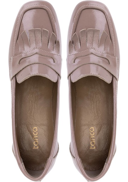 Kadın Hakiki Deri Vizon Rugan Loafer Ayakkabı 1161 7206 Bn Ayk SK25-26 Vızon Krsk Rgn indirimleri