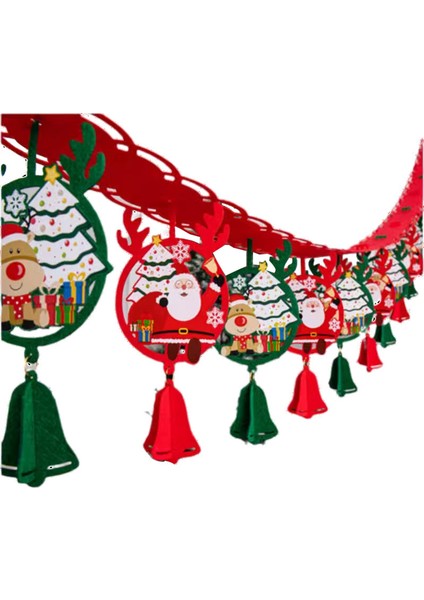 Yeni Noel Partisi Dekorasyon Kapı Asma Bunting Noel Askıları Atmosfer Dekorasyon Askıları (Yurt Dışından) modelleri
