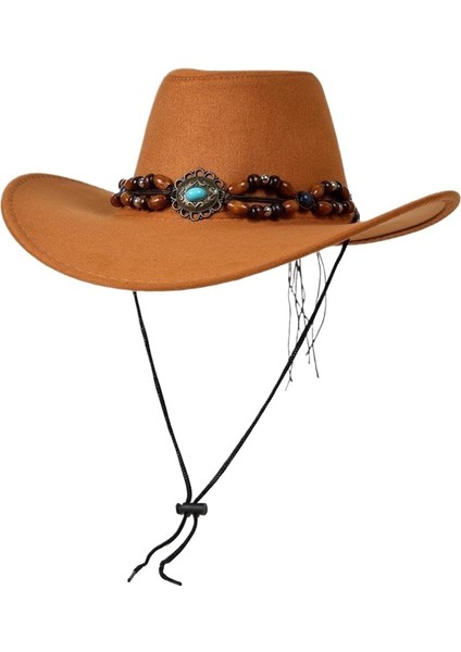 Retro Western Kovboy Şapkası Kadın Seyahat Güneşliği (Yurt Dışından)