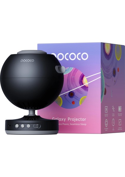 Galaxy Star Projector – Ev Planetaryum • Uyku Desteği, Rahatlama & Dekorasyon Için 4K Gökyüzü Projektörü