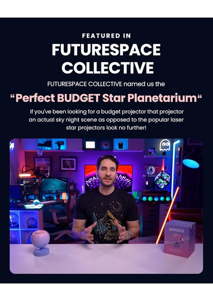 Galaxy Star Projector – Ev Planetaryum • Uyku Desteği, Rahatlama & Dekorasyon Için 4K Gökyüzü Projektörü fırsatları