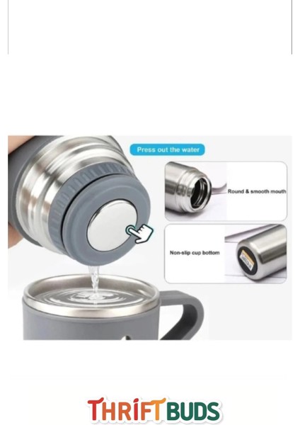 Premium 3 Bardaklı Çelik Termos Set 500ML Paslanmaz Çelik Kahve Termosu Hediye Çantalı modelleri