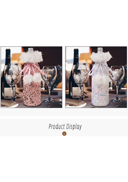 Noel Pullu Şarap Şişesi Kapağı Peluş Dudak Ruju Şarap Kapağı (Yurt Dışından) fırsatları