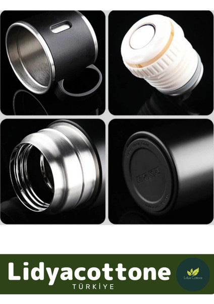 3 Bardaklı Soğuk Sıcak Termos Vakumlu Termos Set Çanta Hediyeli Paslanmaz Çelik 550 ml 500 ml Çelik fırsatları