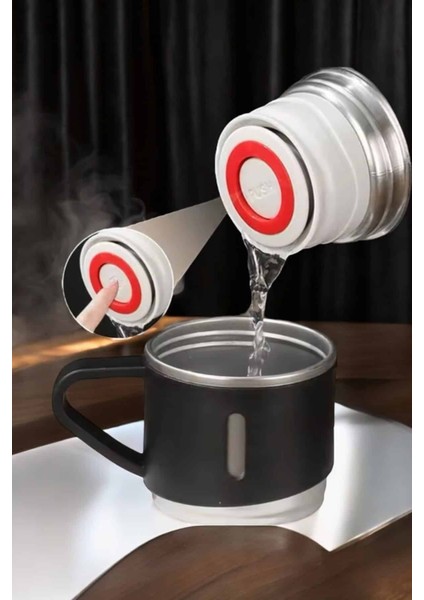 Çelik Termos Bardak 500ML 3 Bardaklı Set A+ Kalite Paslanmaz Çelik Kahve Termosu Çantalı modelleri