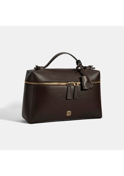 Kadın Kahve Omuz Askılı Deri El Çantası modelleri