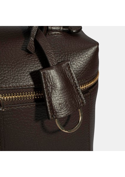 Kadın Kahve Omuz Askılı Deri El Çantası