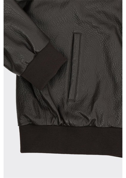 Kahve Deri Erkek Ceket modelleri