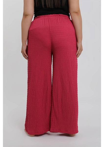 Kadın Büyük Beden Mercan Rengi Rahat Kesim Baggy Tek Alt fırsatları