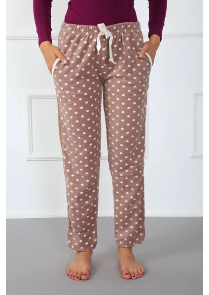 Bayan Polar Tek Alt Pijama Kahve fiyatları