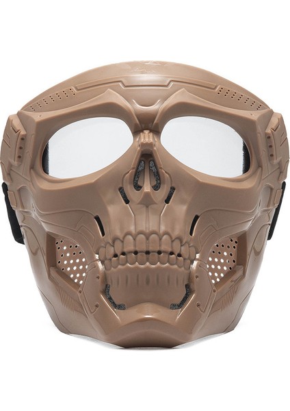 Motokros Ön Camı Spor Sürme Harley Ön Cam Maskesi Motosiklet Sürme Gözlüğü Taktik Kask (Yurt Dışından)